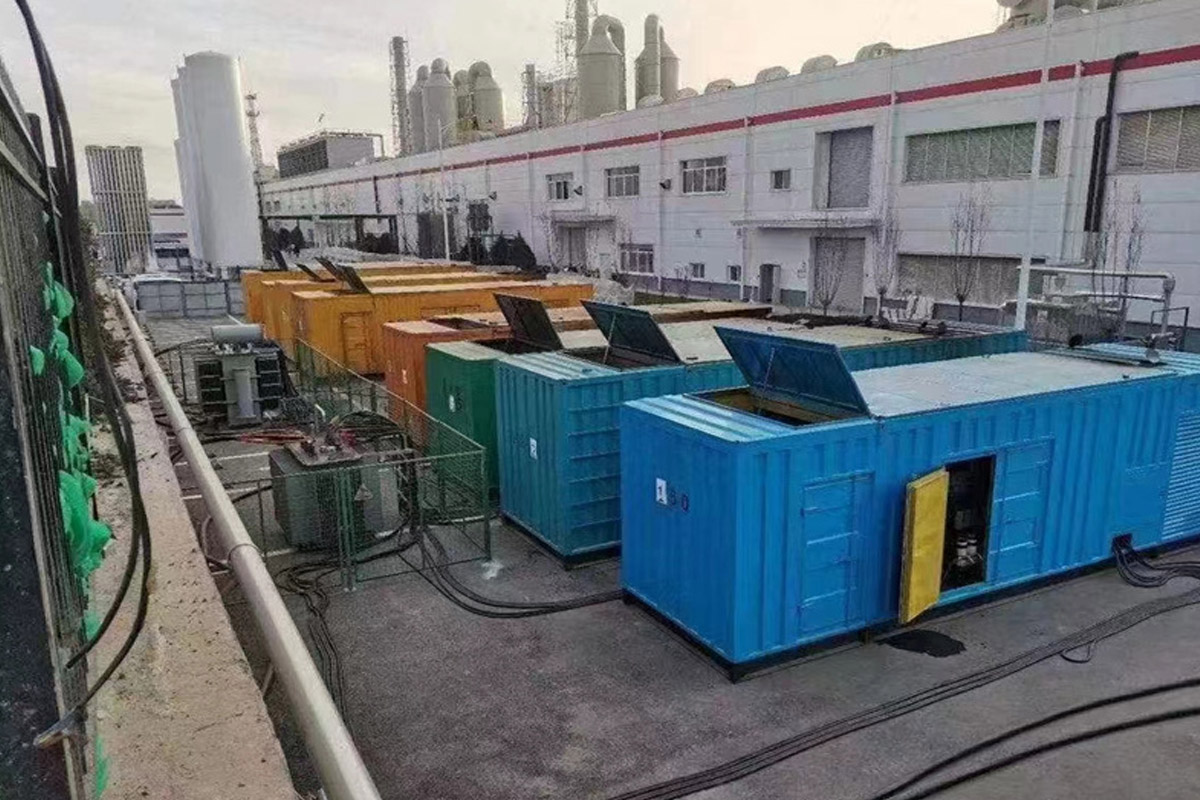 武隆发电机租赁施工现场
